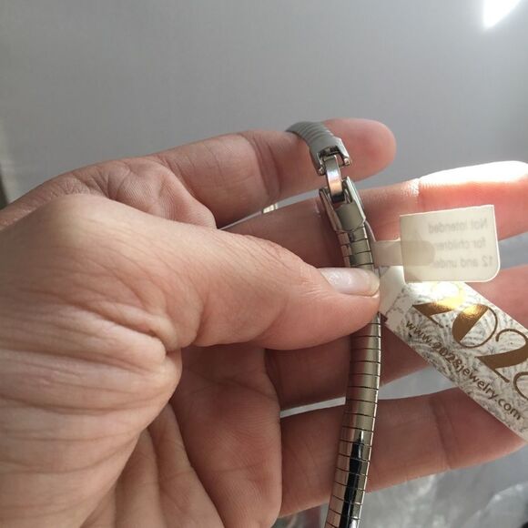 2028 Silver Dipped Cobra Chain Necklace (G2) - Picture 6 of 7